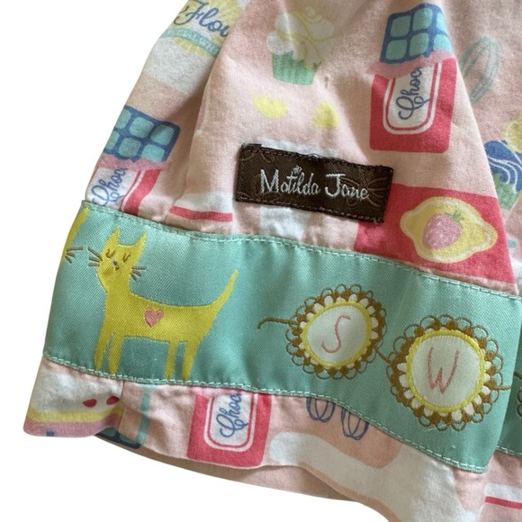 Matilda Jane Girls Dress Size 4 In the Kitchen Sleeveless Sweet Straps - Picture 5 of 8